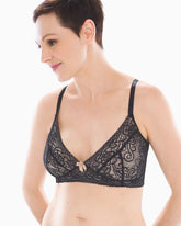 Wireless Pocketed Lace Bra - BLACK | Soma Women