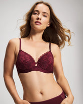 Perfect Coverage Bra with Lace - VELVET PLUM | Soma Women