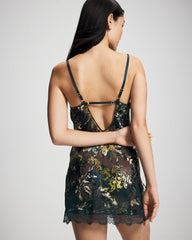 Silk Burnout Chemise - FERN FANTASY DARK HARBOUR | Soma Women
