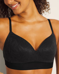 Wireless Bra with Lace - BLACK | Soma Women