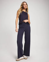 High-Waist Wide-Leg Pants - DEEP INDIGO | Soma Women