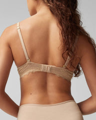 Embraceable Demi Bra with Lace Trim - WARM AMBER | Soma Women