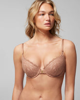 Push-Up Front-Close Bra with Lace - WARM SIENNA | Soma Women