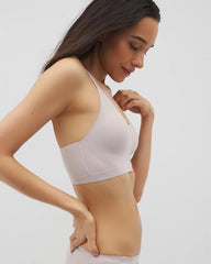 Racerback Bralette with Lace Back - GRAY GLASS | Soma Women
