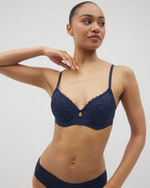Perfect Coverage Bra with Lace - NIGHTFALL NAVY | Soma Women