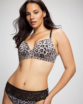 Wireless Push-Up Bra - DIVINE LEOPARD MINI TAUPE | Soma Women