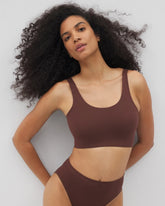 Seamless Rib Bralette - MOCHA | Soma Women