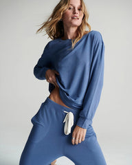 Long-Sleeve Pajama Top - SUNDOWN BLUE | Soma Women