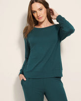 Long-Sleeve Pajama Top - DEEP TEAL | Soma Women