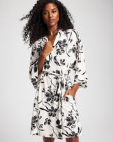 Short Robe - REFLECTION BLOOMS CHAMP | Soma Women