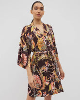 Short Robe - PARROT-DISO PLUME G PLUM | Soma Women