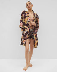 Short Robe - PARROT-DISO PLUME G PLUM | Soma Women