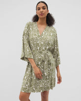 Short Robe - PALMTASTIC VETIVER/CHAMP | Soma Women