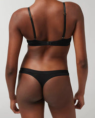 Cotton Thong Panty - BLACK | Soma Women