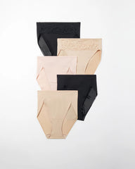 High-Leg Panty Lace 5 Pack - BASIC MULTI PACK | Soma Women