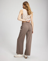 High-Waist Wide-Leg Pants - DARK TAUPE | Soma Women
