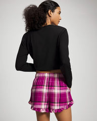 Pajama Set - FASHIONABLY PLAID MAGENTA | Soma Women