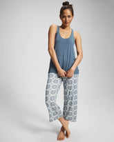 Tank + Crop Pants Pajama Set - HAVEN TILE MINI GREEN | Soma Women