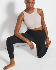High-Neck Yoga Bra - SILVER TAUPE | Soma Women