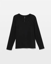 Men's Henley Pajama Top - BLACK | Soma Women
