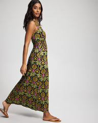 Goddess Maxi Bra Dress - PALMY PATTERNS NAVY | Soma Women