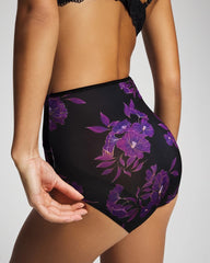 High-Waist Brief Panty - GILDED BLOOMS MAGENTA M | Soma Women