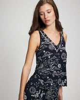 Printed Tank - COSMIC BALLET NAVY | Soma Women