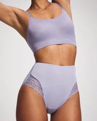 Tummy High-Waist Brief Panty with Lace - LAVENDER CLOUD | Soma Women