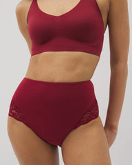 Tummy High-Waist Brief Panty with Lace - FIRST KISS | Soma Women