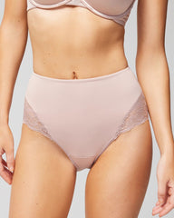High-Waist Brief Panty with Lace - ADOBE ROSE | Soma Women