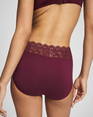 Brief Panty with Enchanting Lace - VELVET PLUM | Soma Women