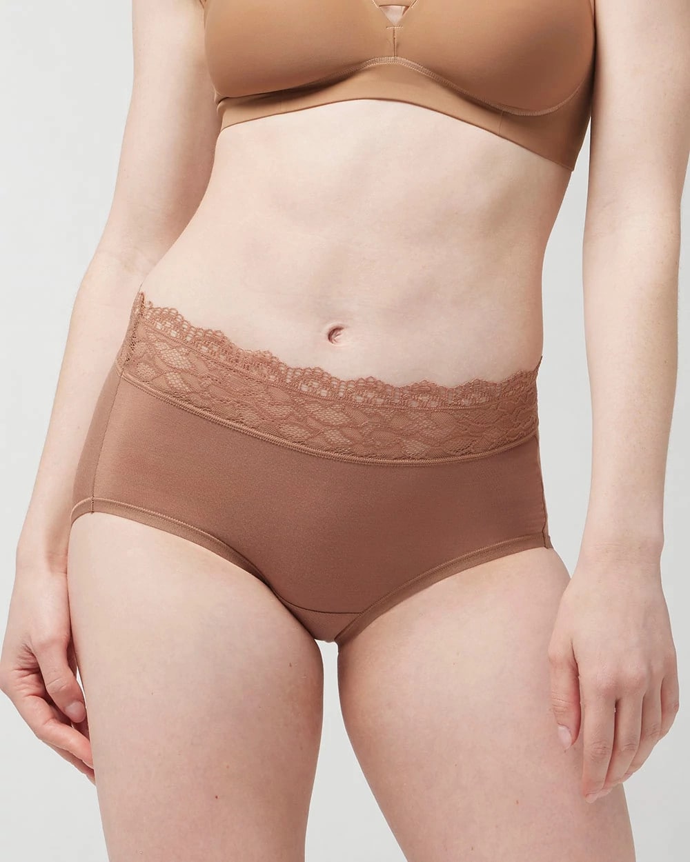 Brief Panty with Enchanting Lace - WARM SIENNA | Soma Women