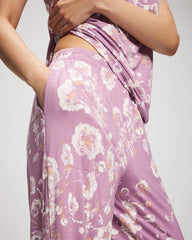 Printed Pajama Pant - FLORA SHIMMER LILAC | Soma Women