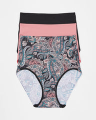 Tummy High-Waist Brief Panty 3 Pack - REGAL PAISLEY MULTI PACK | Soma Women