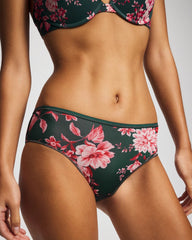 Cheeky Hipster Panty - COTTAGE FLORAL MINI GREEN | Soma Women