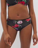 Cheeky Hipster Panty - RHAPSODY FLORA MINI BLACK | Soma Women