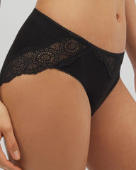 Embraceable Hipster Panty Crochet Lace - BLACK | Soma Women