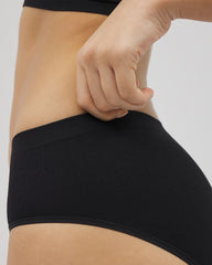 Seamless Rib Hipster Panty - BLACK | Soma Women