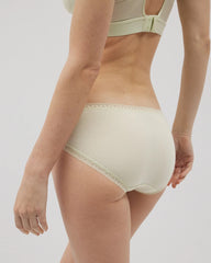 Cotton Hipster Panty with Lace Trim - ALOE WASH | Soma Women