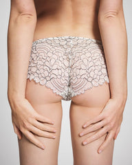 Corded Lace Cheeky Hipster Panty - IVORY/BLACK CD | Soma Women