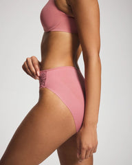 Edge High-Leg Panty with Lace - ANTIQUE PINK | Soma Women