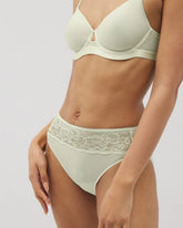 Edge High-Leg Panty with Lace - ALOE WASH | Soma Women