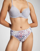 Tummy High-Leg Brief Panty with Lace - LACE HARMONY M LILAC | Soma Women