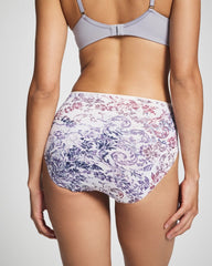 Tummy High-Leg Brief Panty with Lace - LACE HARMONY M LILAC | Soma Women