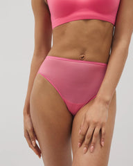Mesh Back High-Leg Panty - CAMELLIA ROSE | Soma Women