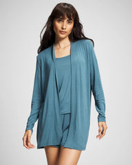 Lightweight Rib Knit Long Sleeve Wrap - TAPESTRY | Soma Women