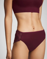 Lace Back High-Leg Panty - VELVET PLUM | Soma Women