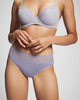 High-Leg Panty with Enchanting Lace - LAVENDER CLOUD | Soma Women