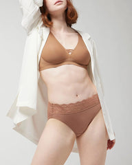 High-Leg Panty with Enchanting Lace - WARM SIENNA | Soma Women