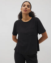 Short-Sleeve Pocket Pajama Tee - BLACK | Soma Women